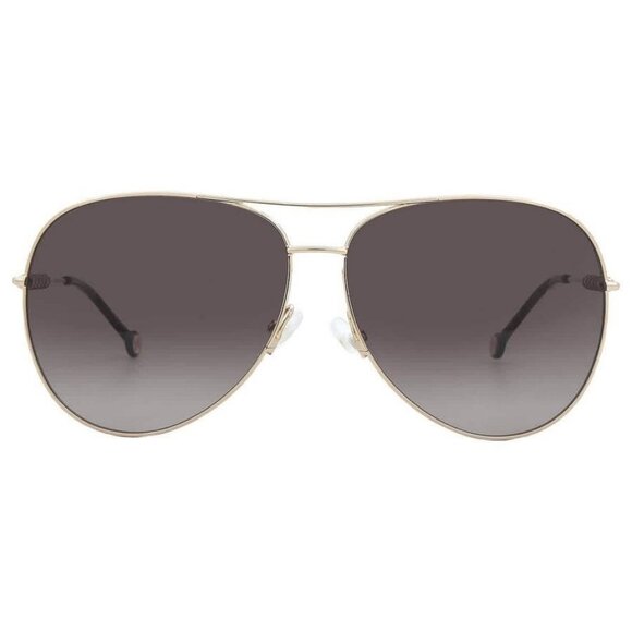 New Authentic Carolina Herrera Brown Gradient Pilot Ladies Sunglasses CH 0034/S - Picture 1 of 6